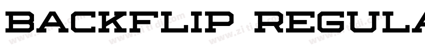 Backflip Regular字体转换